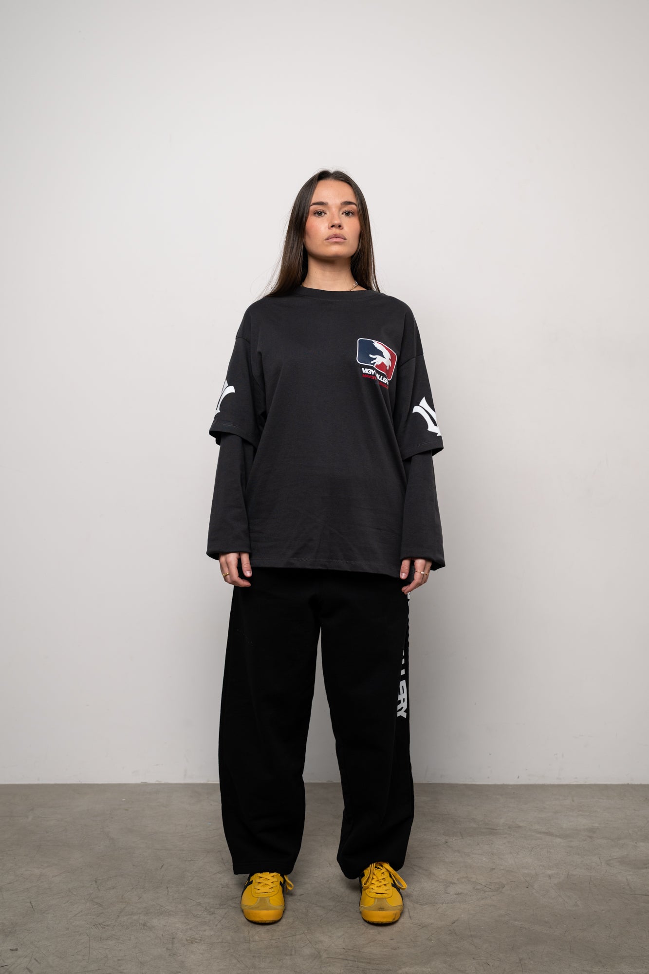 REVERSE LOGO SWEATPANTS NEGRO