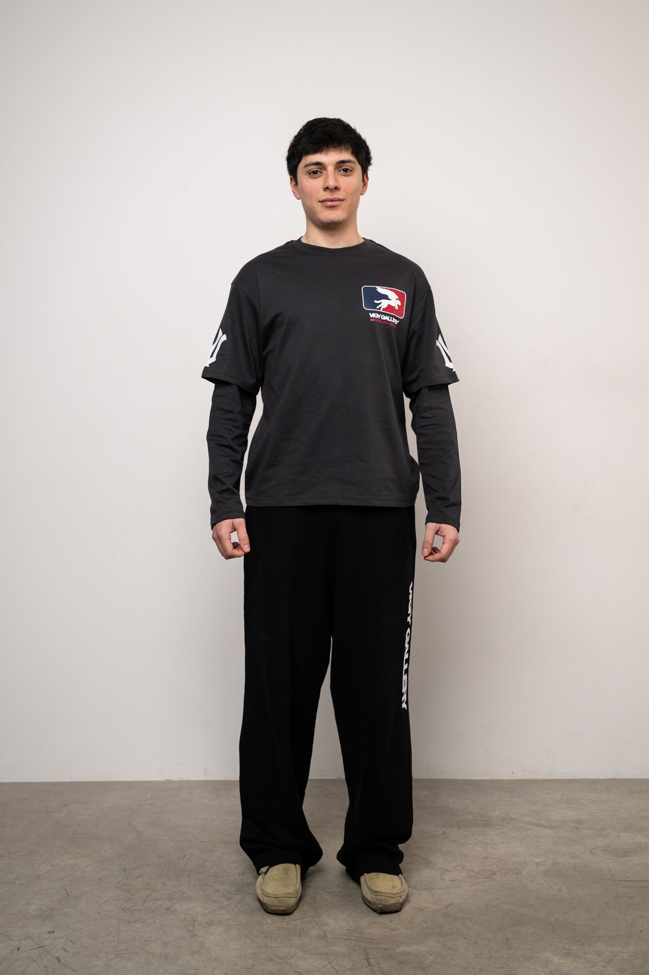 Reverse Logo Sweatpants Navy Blue – Vigy