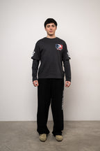 Reverse Logo Sweatpants Negro