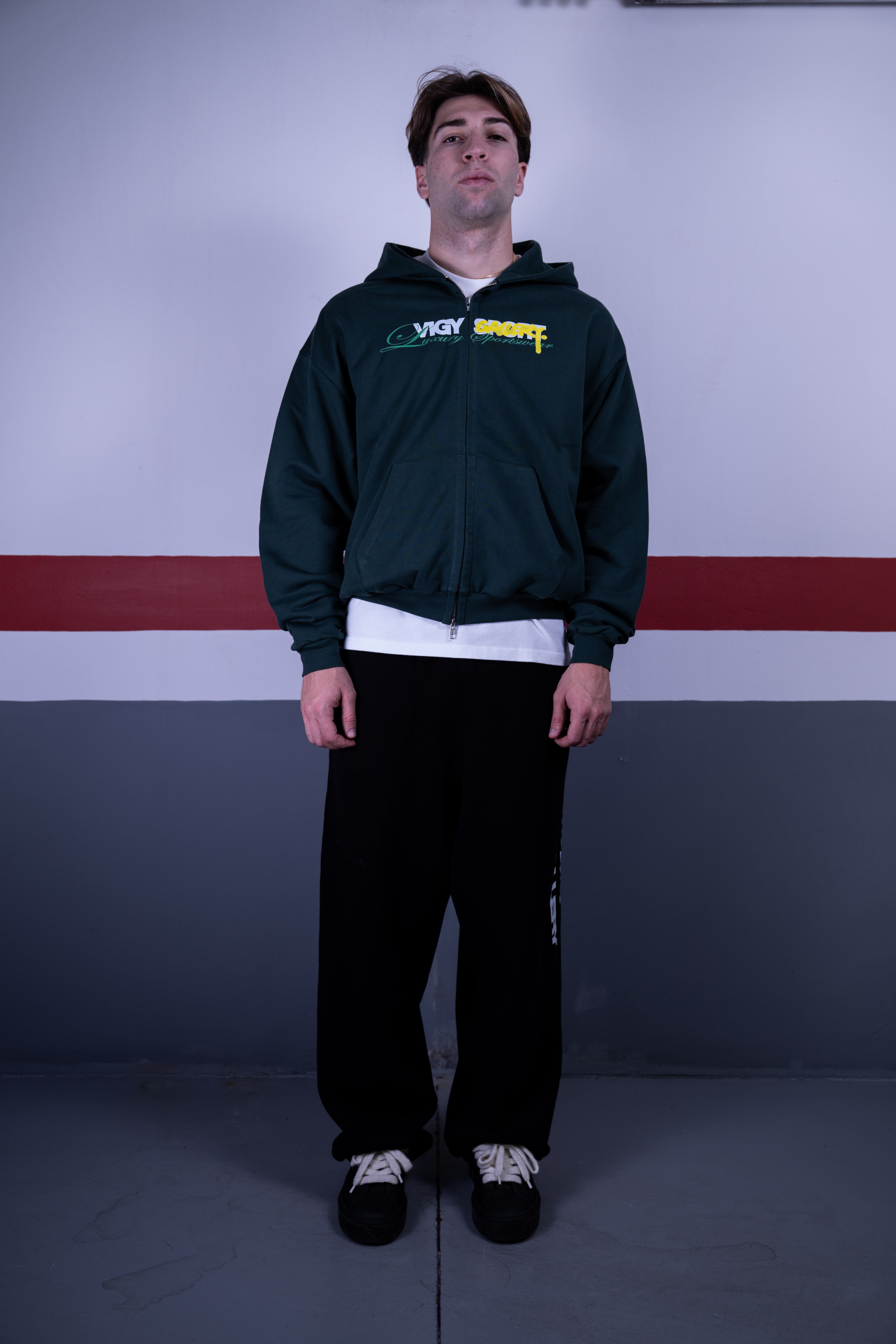 Luxury Sportswear Zipped Hoodie