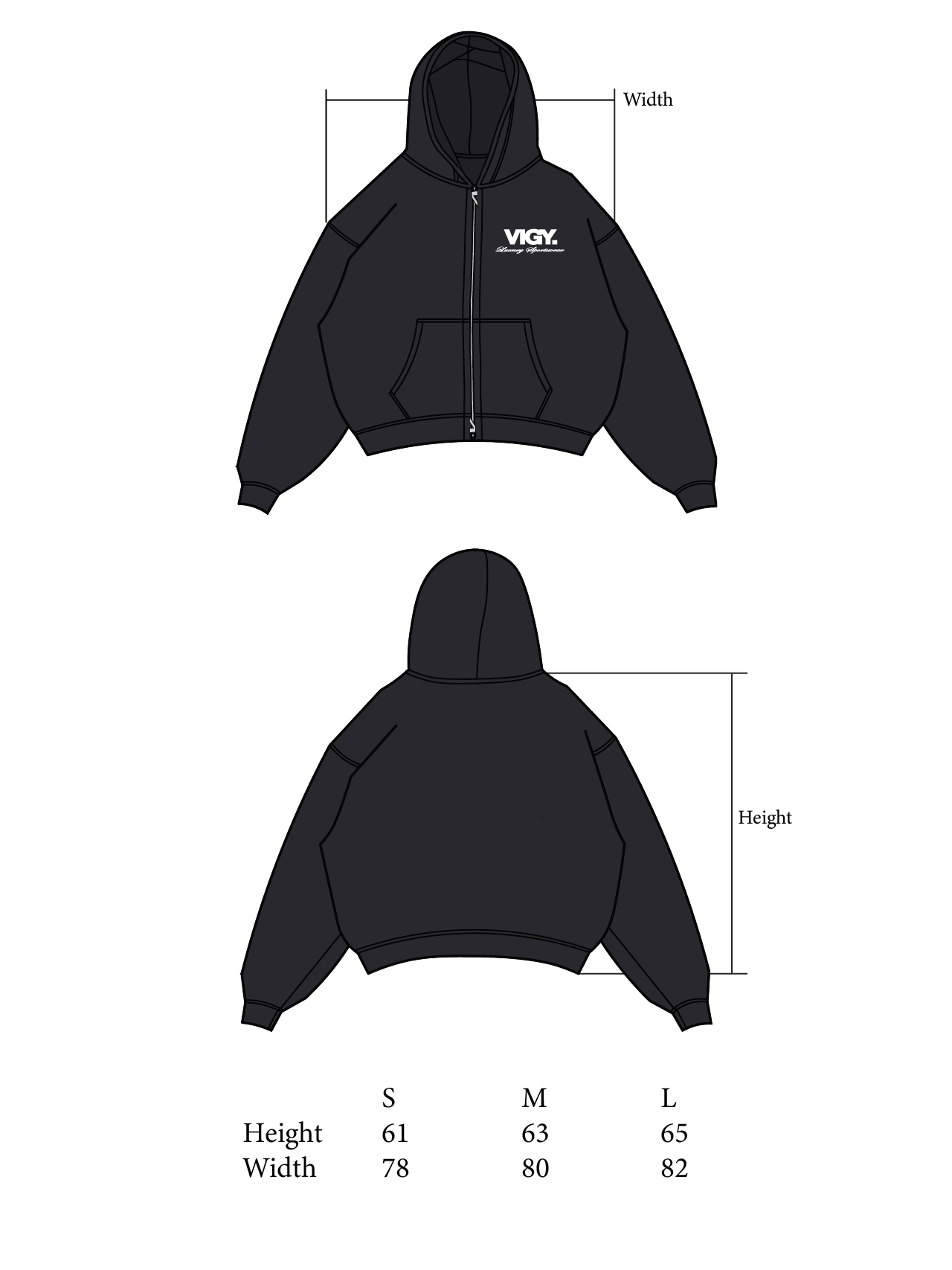 COMEBACK ZIPPED HOODIE