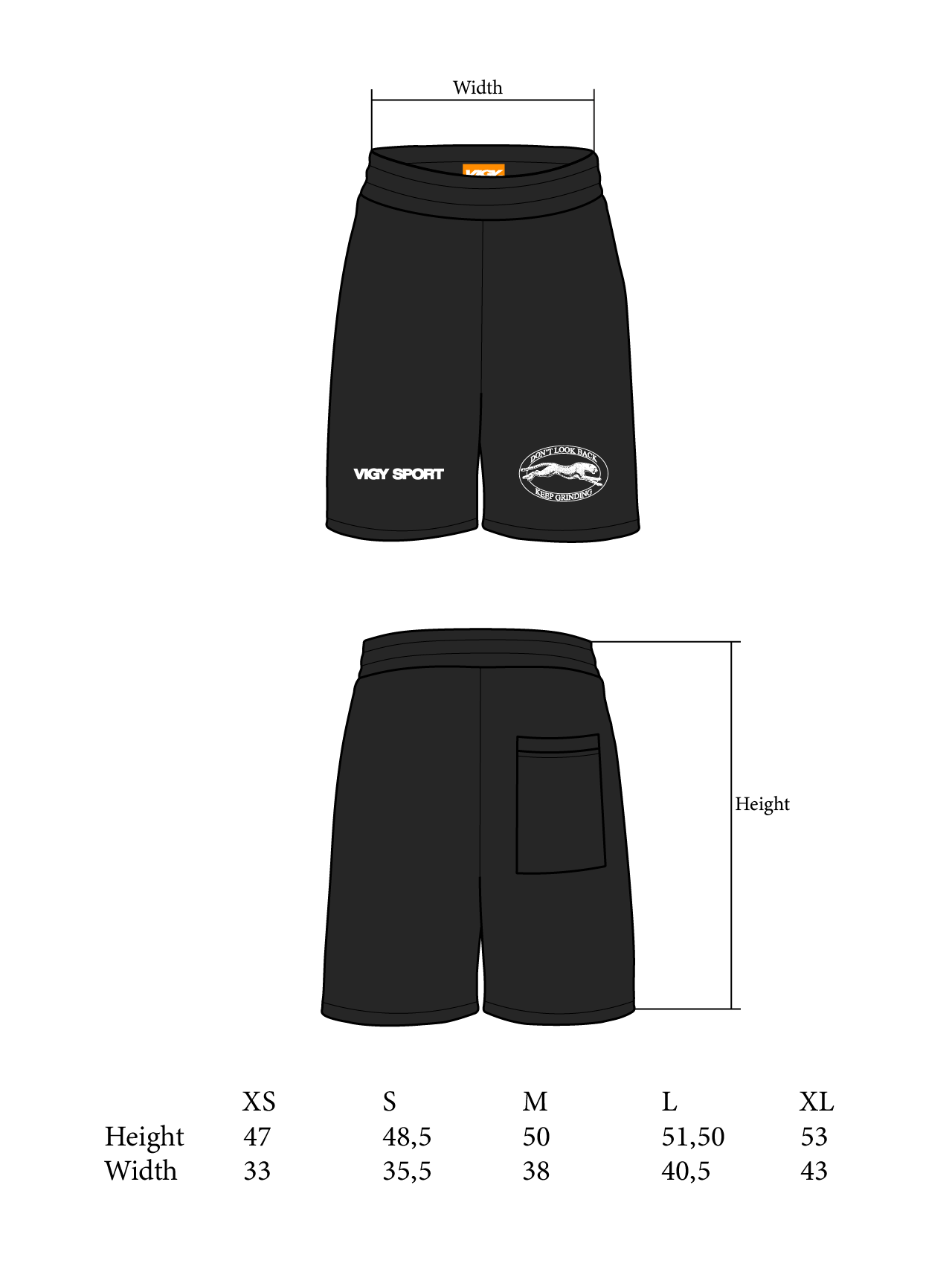 DON´T LOOK BACK SHORTS