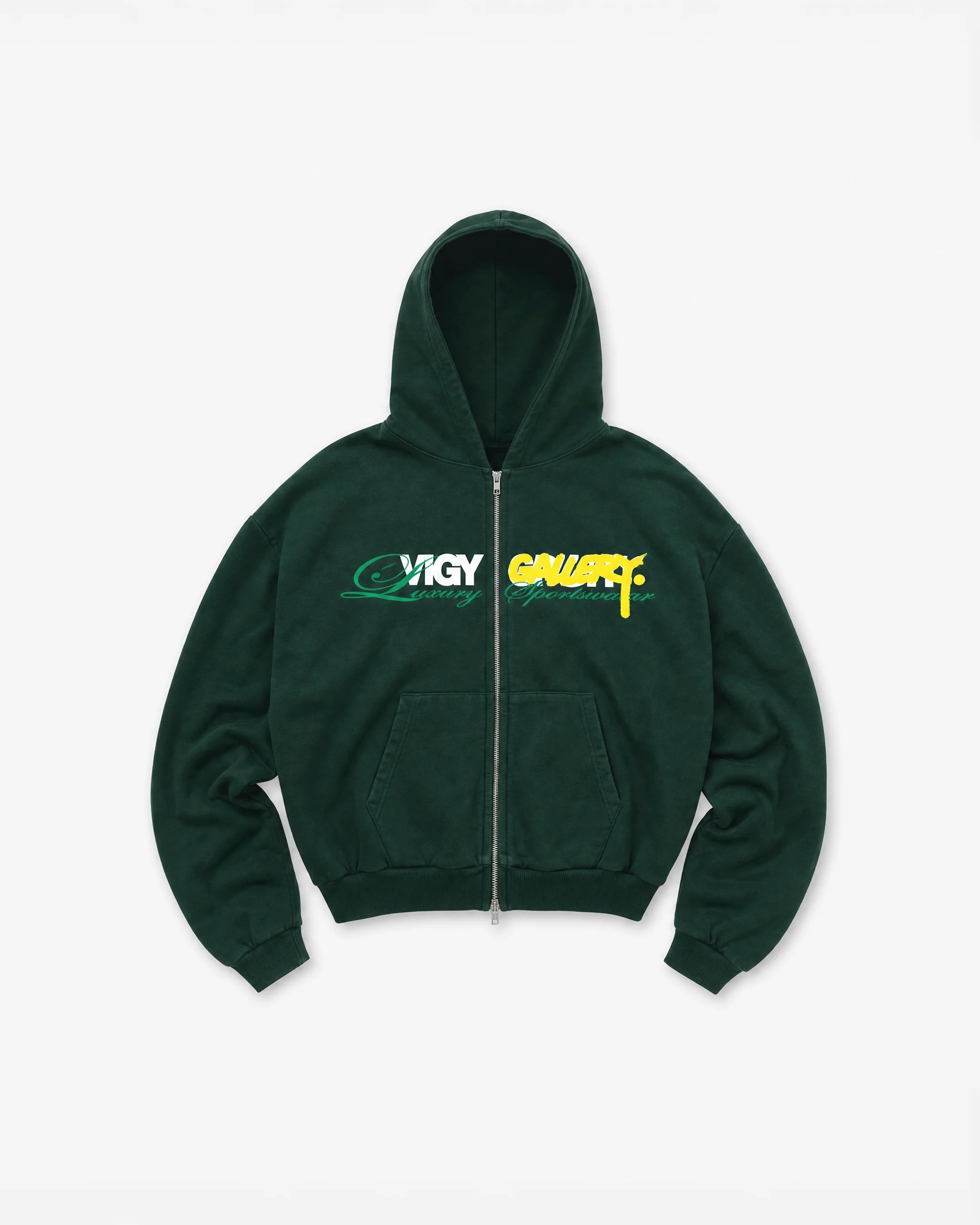 Luxury Sportswear Zipped Hoodie