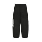 Reverse Logo Sweatpants Negro Desgastado